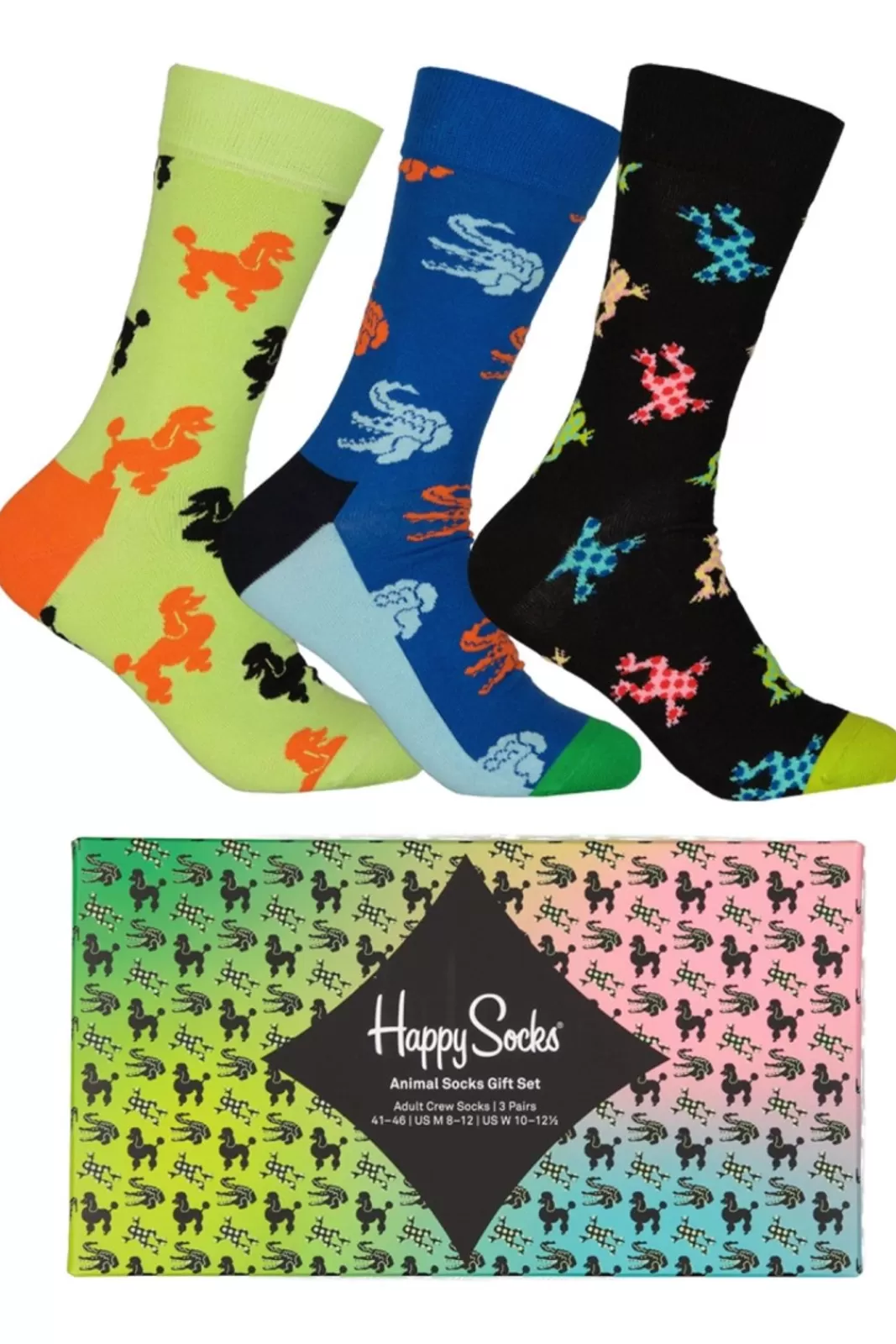 Strumpor>HAPPY SOCKS 3-Pack Animal Socks Gift Set