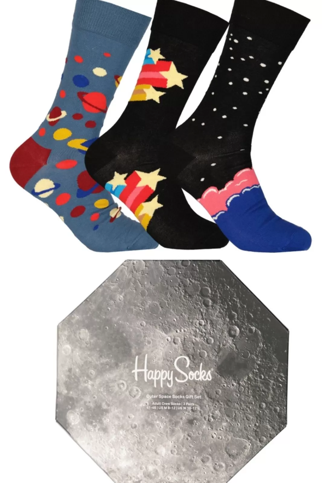 Strumpor>HAPPY SOCKS 3-Pack Outer Space Socks Gift Set