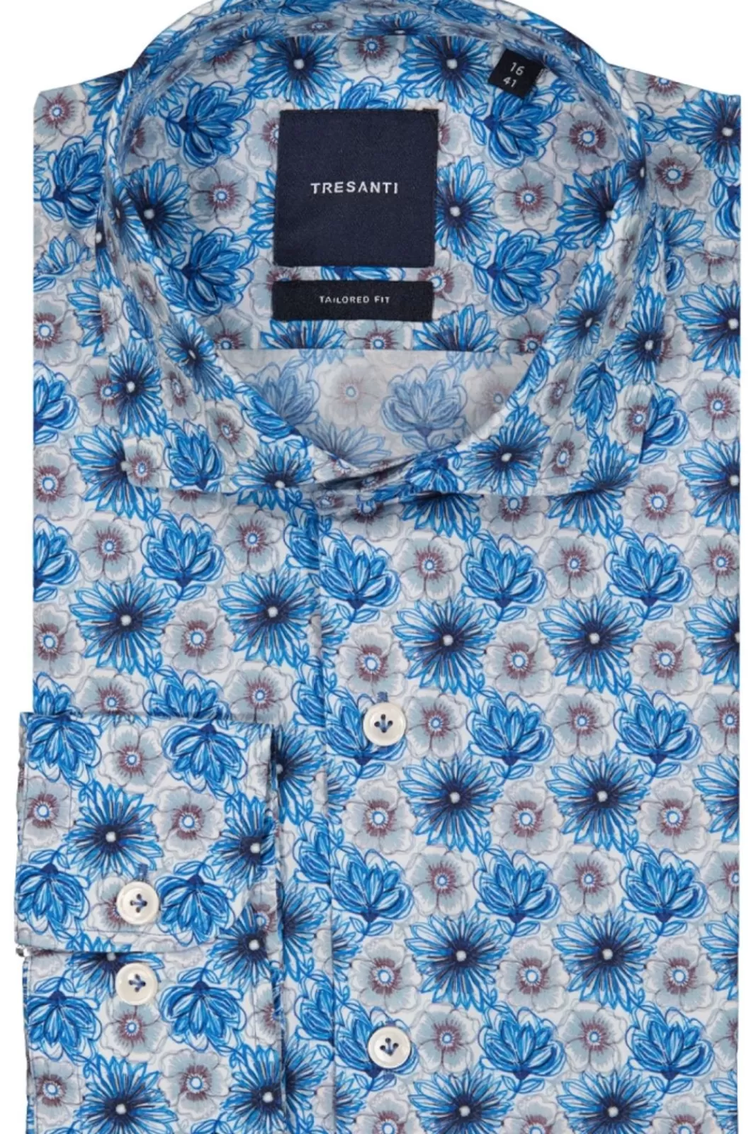 Skjortor>TRESANTI Abel | Shirt With Drawn Flowers