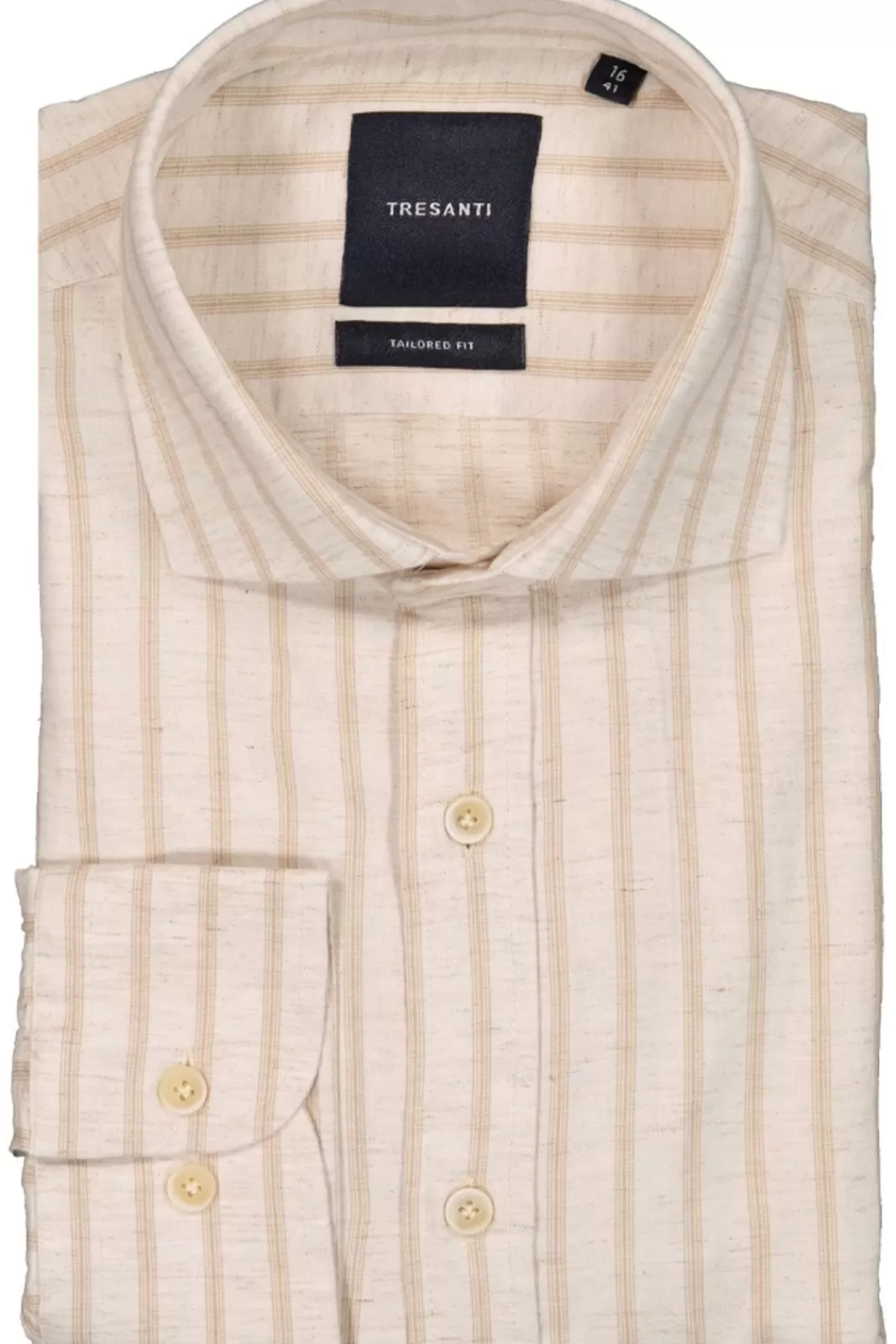 Skjortor>TRESANTI Alo | Shirt With Organic Look And Stripes