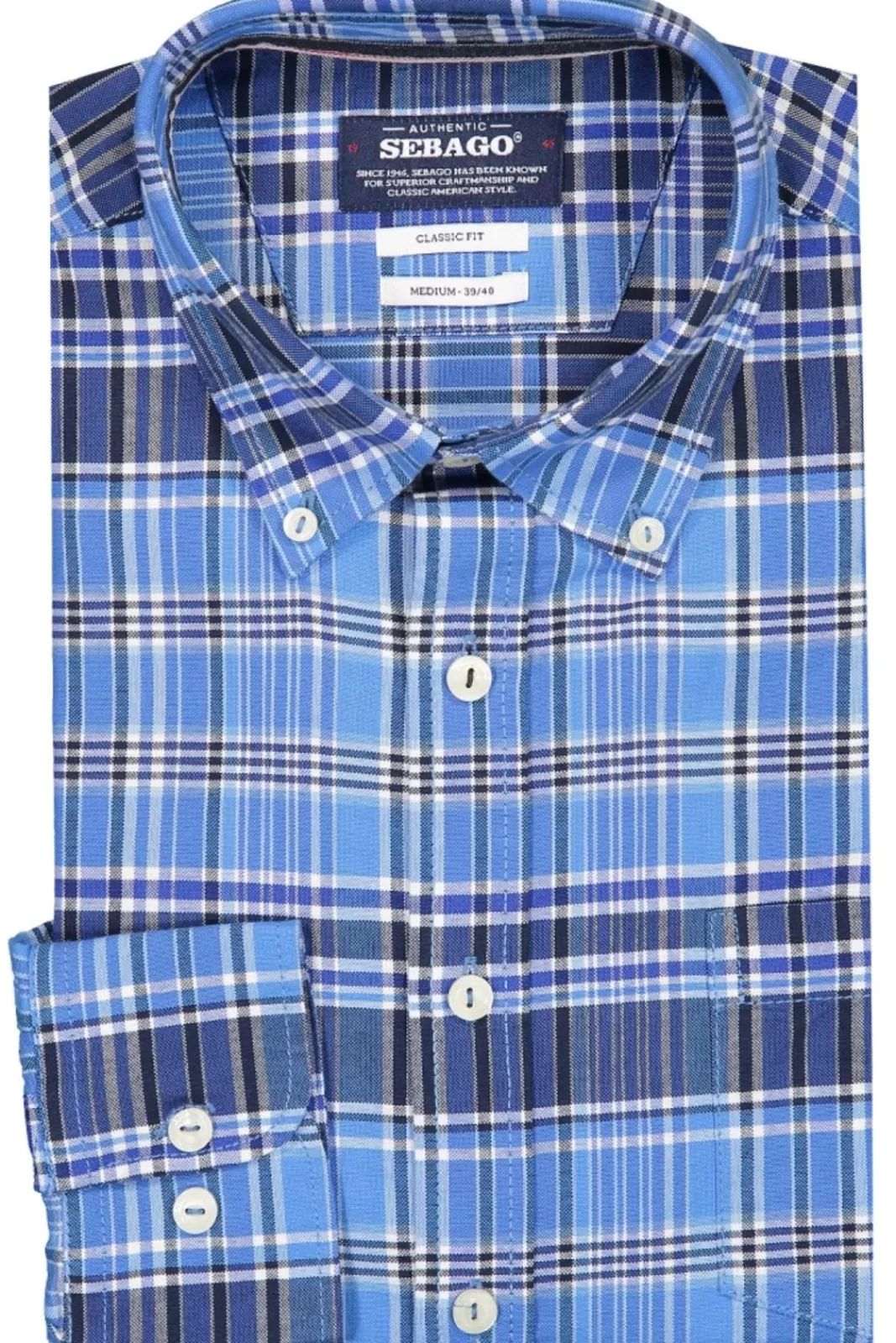 Shop SEBAGO Checked Oxford Shirt