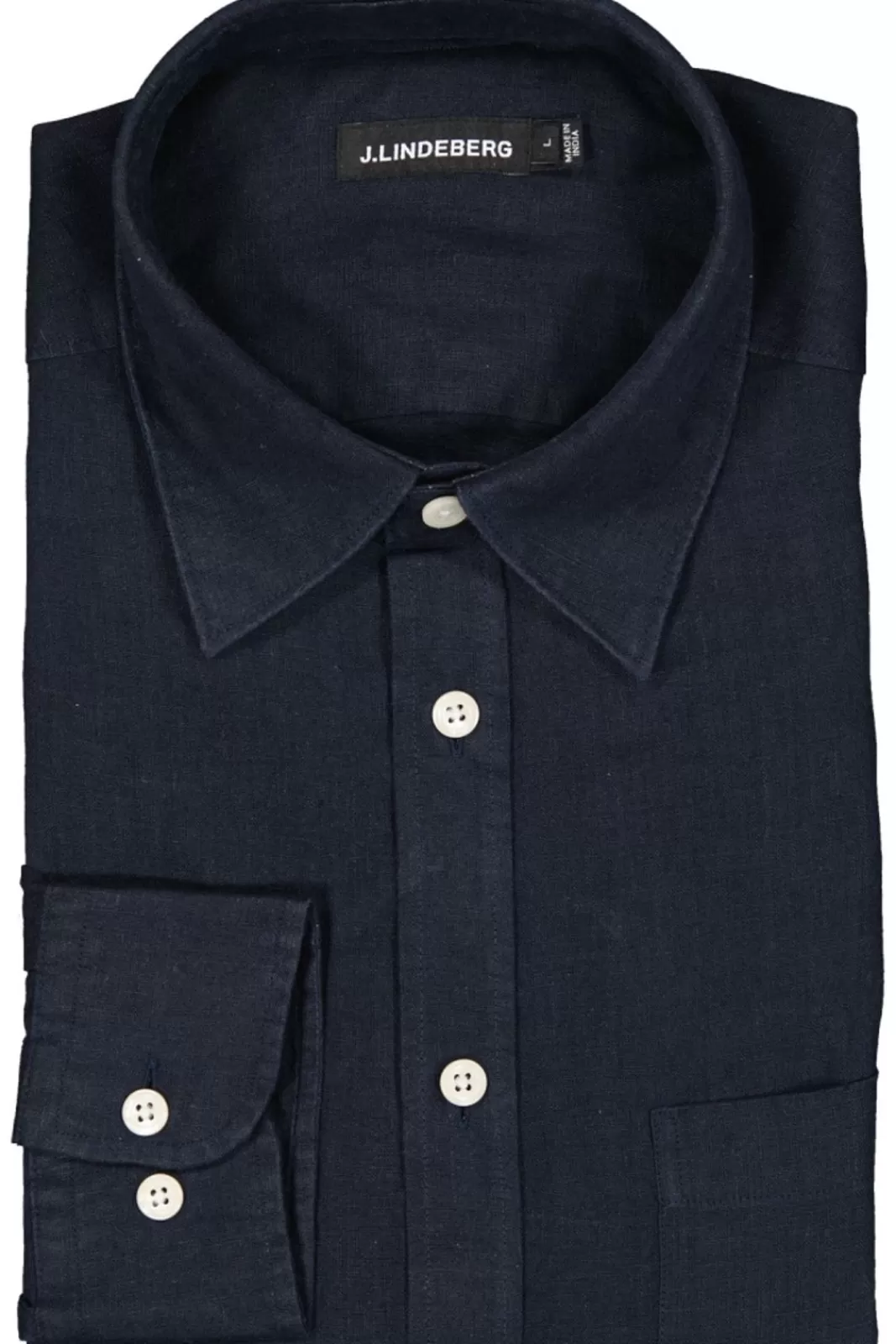 Shop J.Lindeberg Clean Linen Slim Shirt