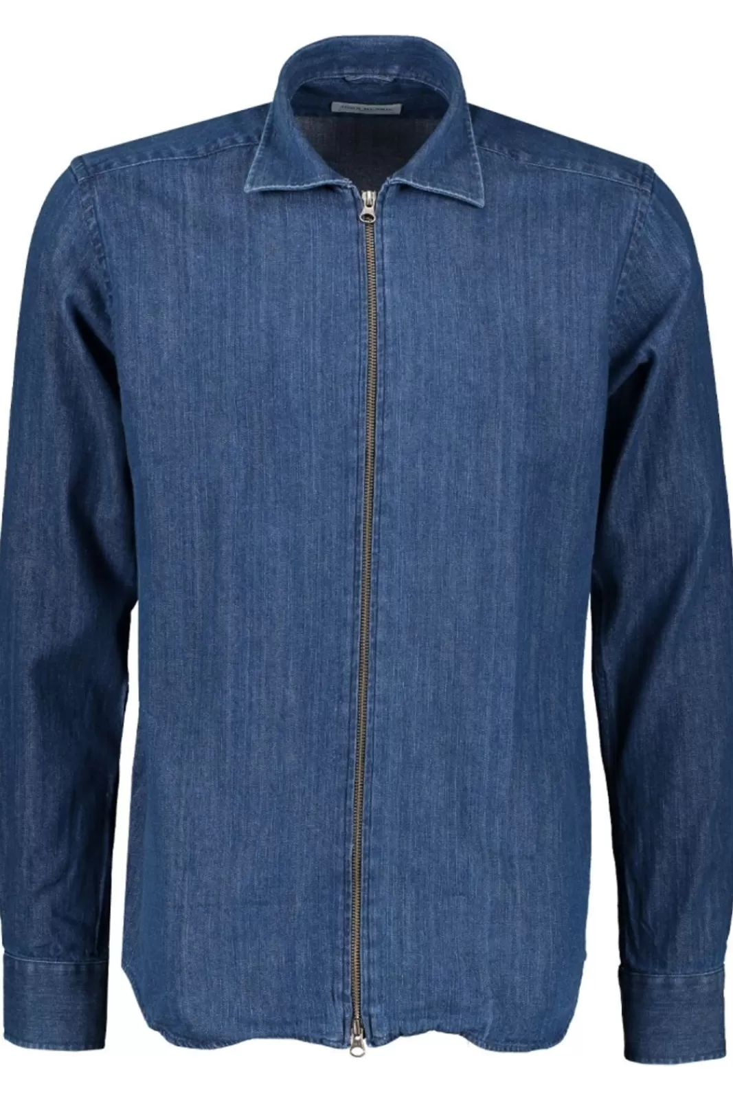 Fashion JOHN HENRIC Denim Zipper Shirt A01571