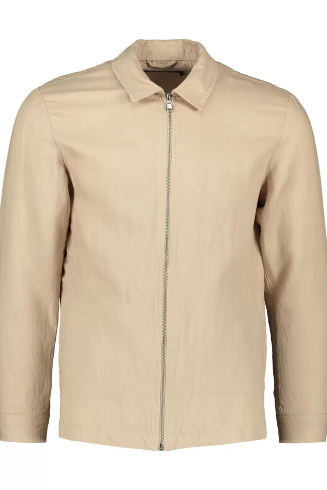 Cheap J.Lindeberg Jason Zip Linen Overshirt