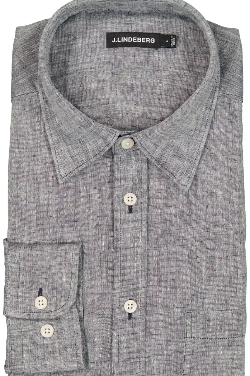 Cheap J.Lindeberg Linen Melange Ls Slim Shirt