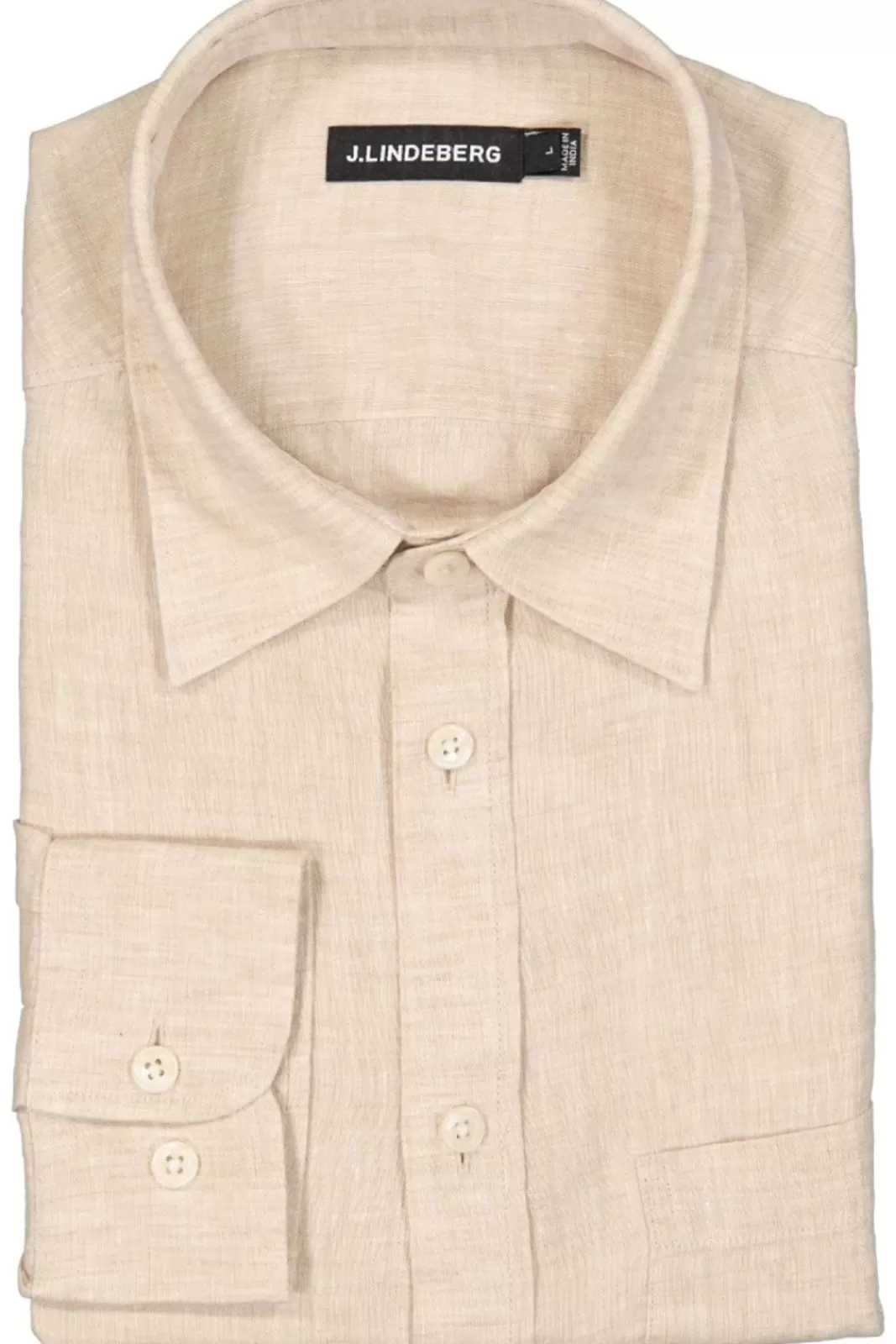 Clearance J.Lindeberg Linen Melange Ls Slim Shirt