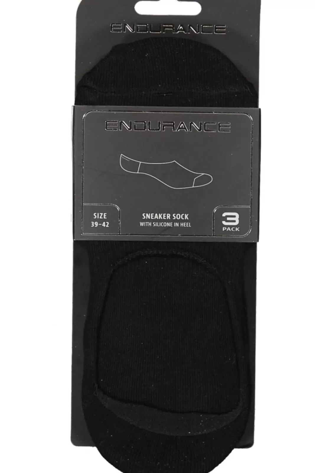 Strumpor>ENDURANCE Livio 3-Pack Silicone Sneaker Sock