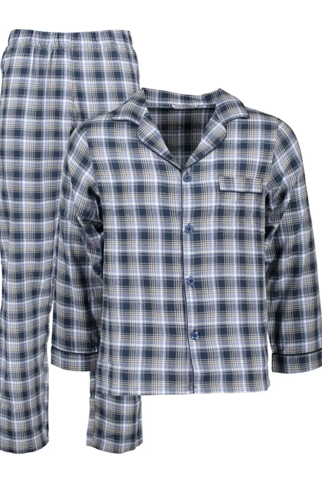 NattKläder>TOPECO Mens Flanell Pyjamas