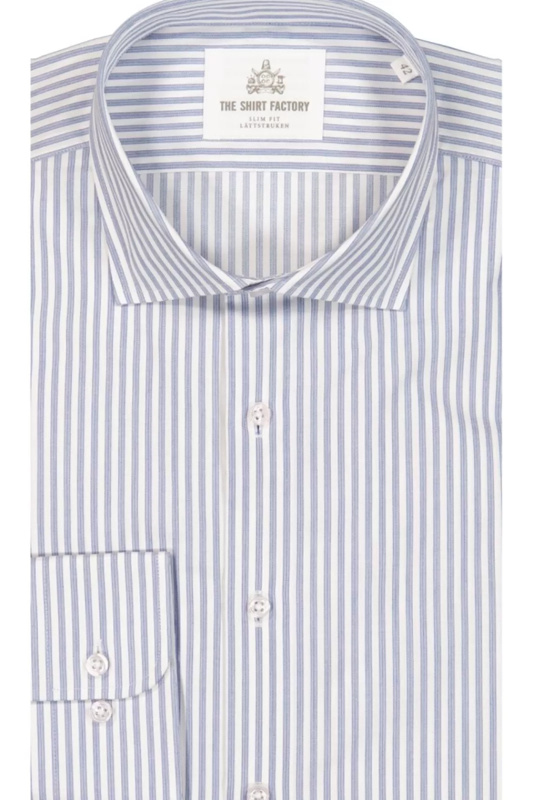 Skjortor>The Shirt Factory Randig Twillskjorta Jermyn St.Slim Fit