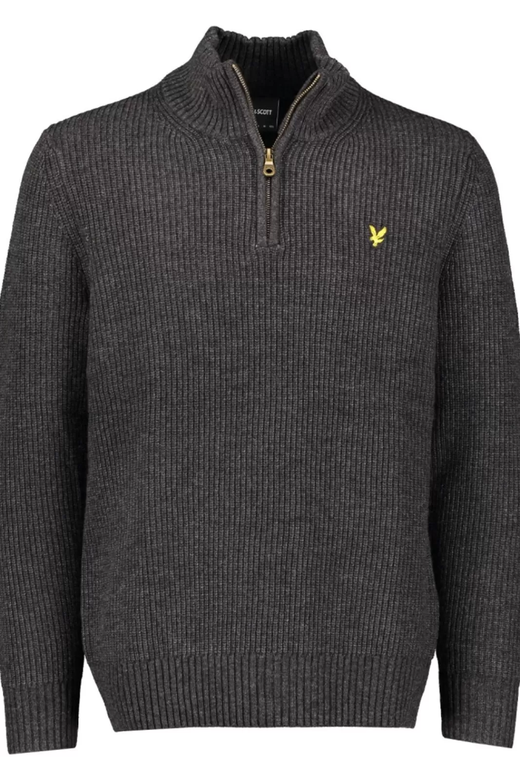 Stickat>Lyle & Scott Ribbed Quarter Zip Jumper