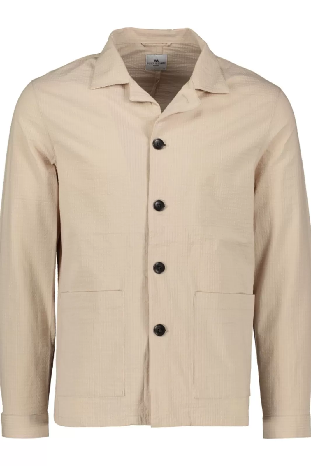 Sale JOHN HENRIC Seersucker Shirt Jacket