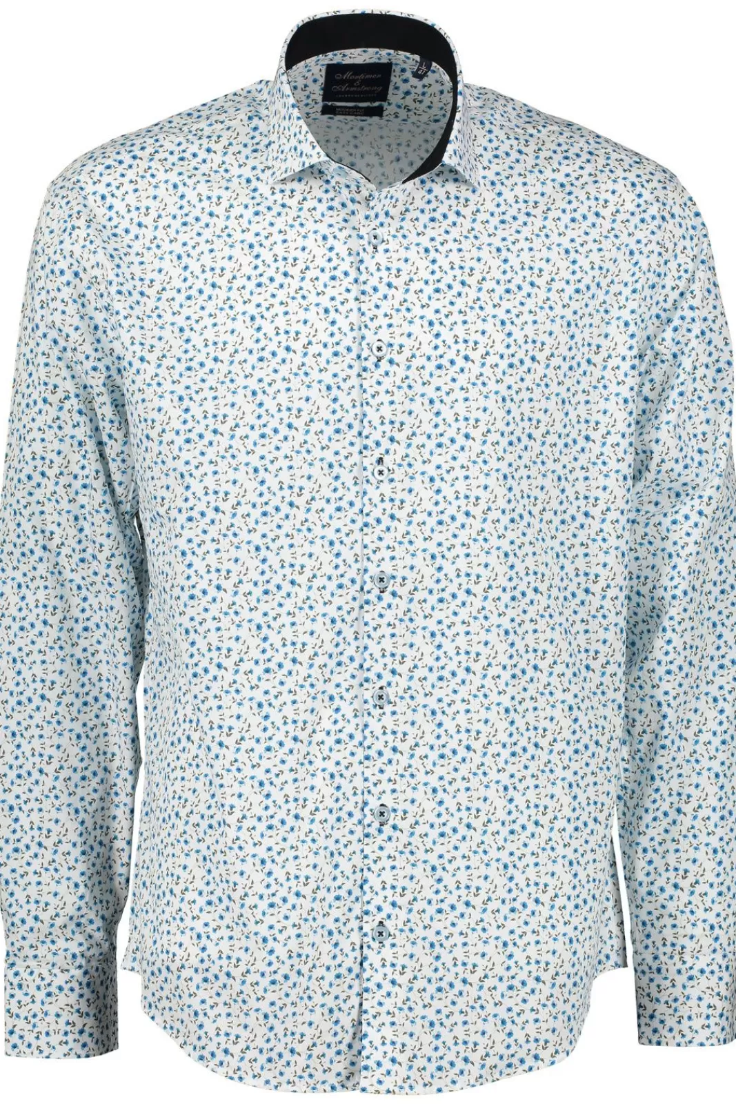 Clearance Mortimer&Armstrong Shirt With Climbing Flowers Modern Fit