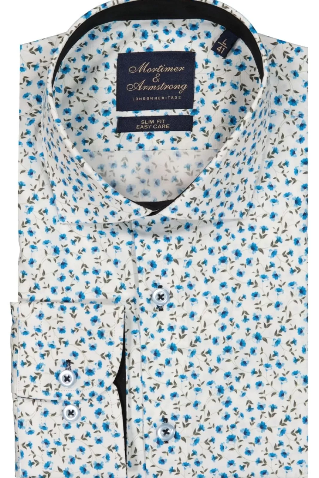 Sale Mortimer&Armstrong Shirt With Climbing Flowers Slim Fit