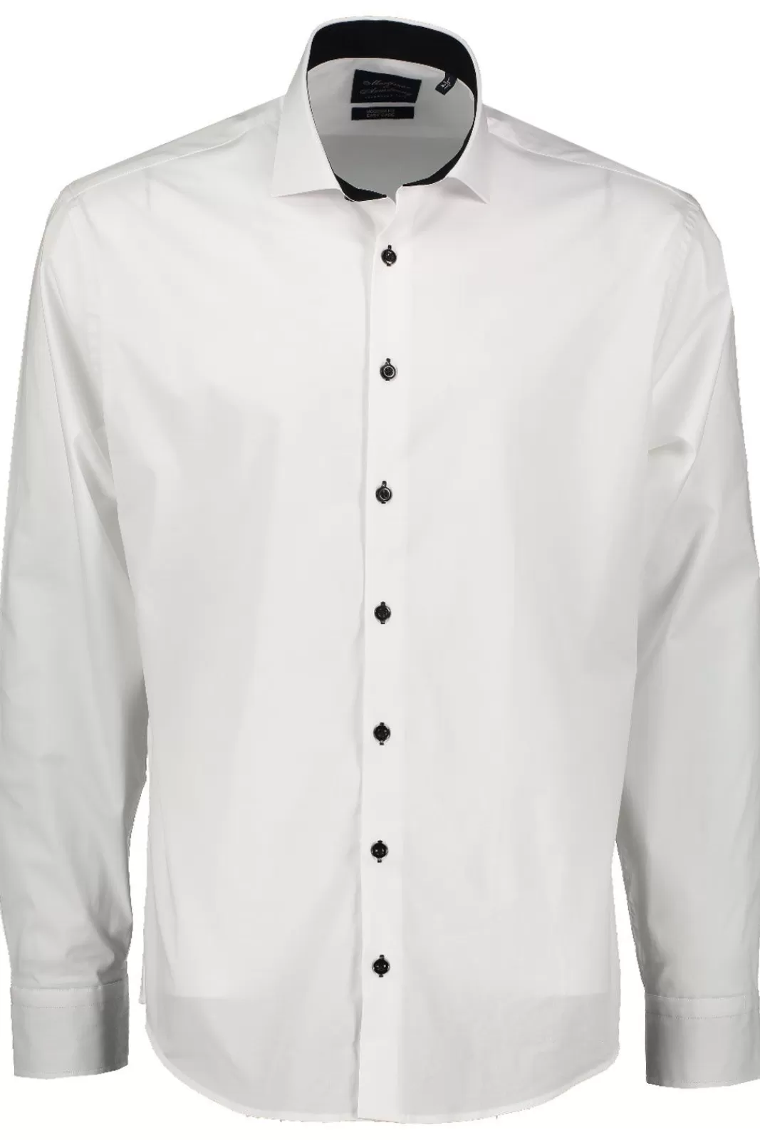 Flash Sale Mortimer&Armstrong Uni Shirt White With Black Details Modern Fit