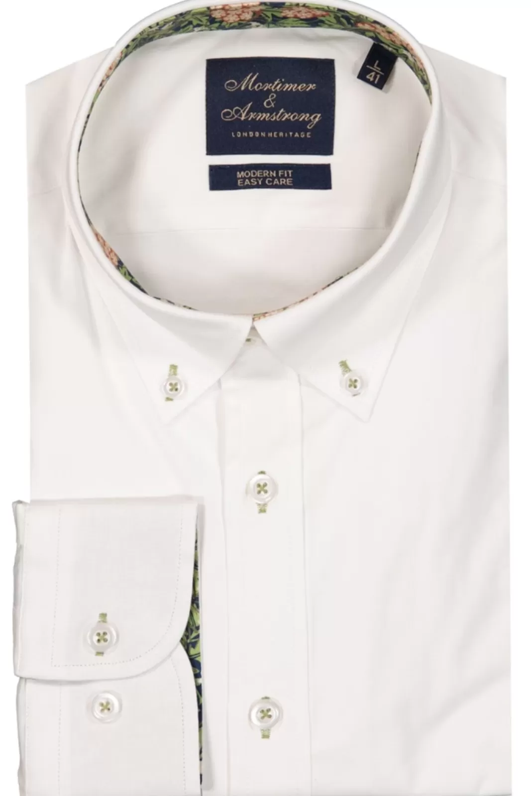 Cheap Mortimer&Armstrong Uni Shirt With Flower Dessin Modern Fit