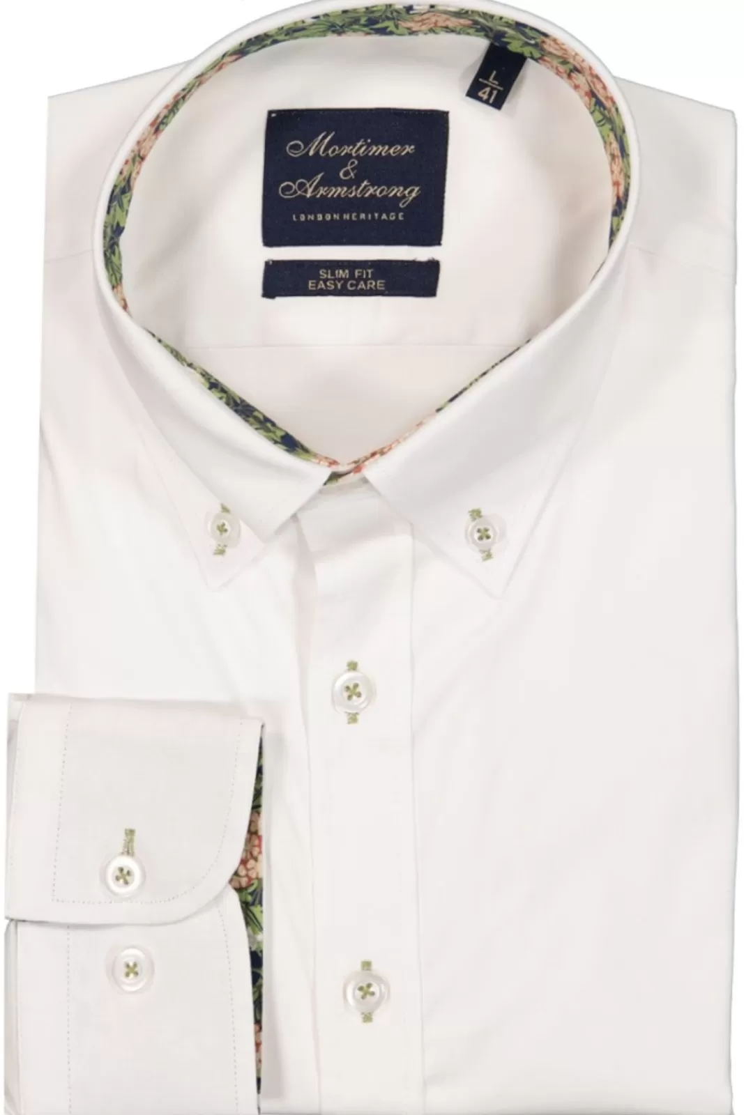 Discount Mortimer&Armstrong Uni Shirt With Flower Dessin Slim Fit