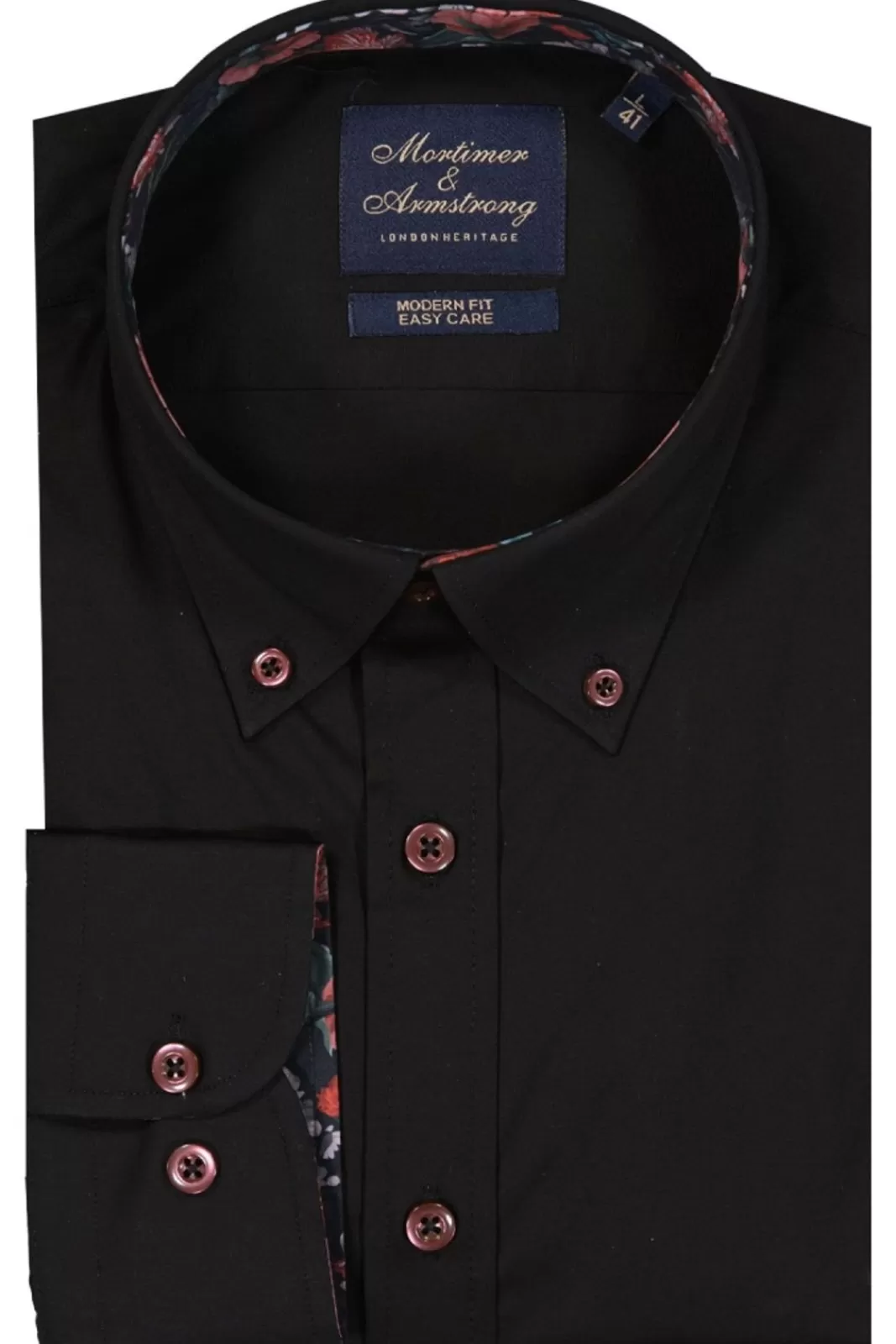 Sale Mortimer&Armstrong Uni Shirt With Flower Details Modern Fit