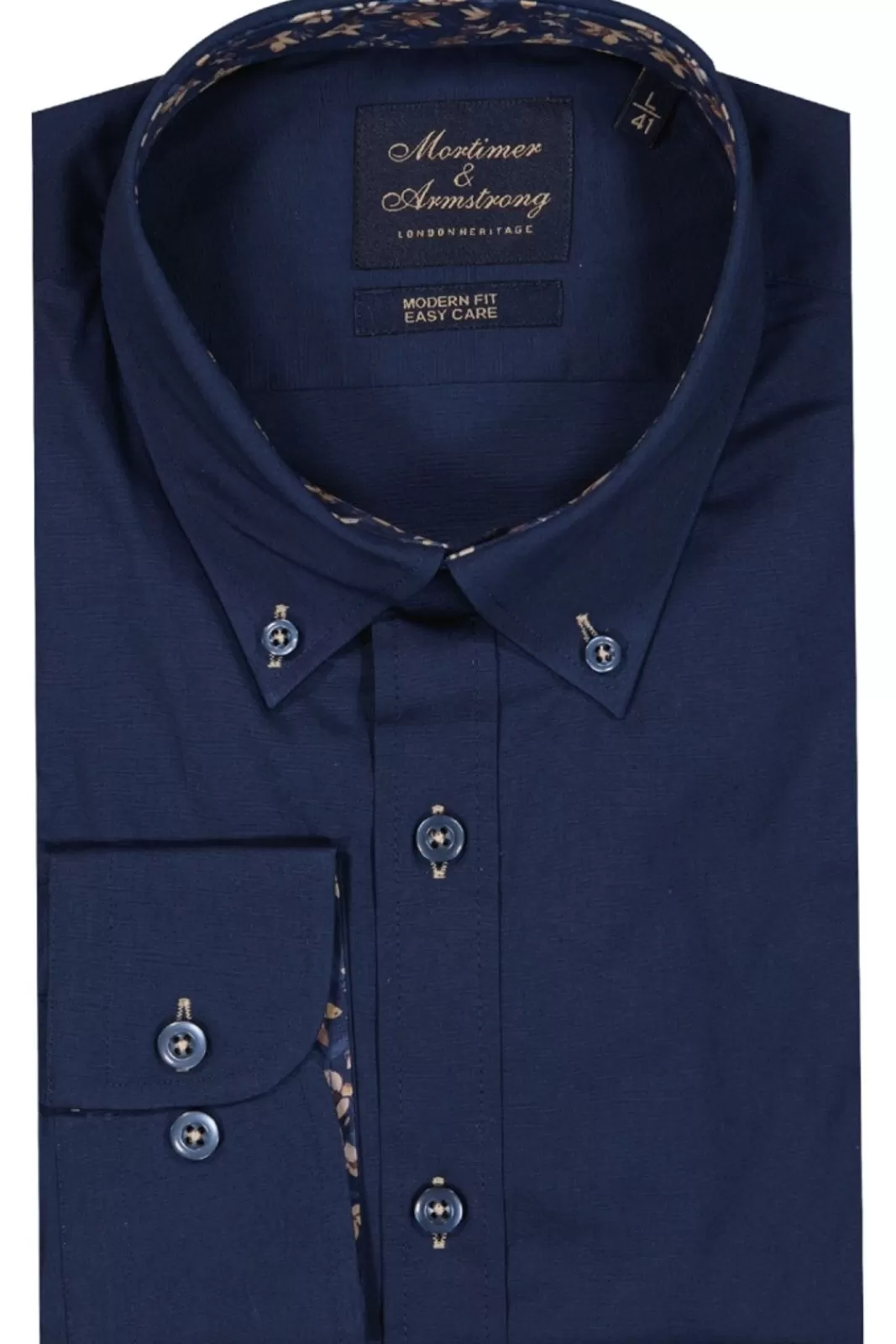 Flash Sale Mortimer&Armstrong Uni Shirt With Shadow Flowers Modern Fit